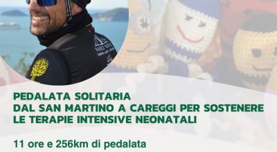 Pedalata solitaria da San Martino a Careggi per sostenere le Terapie Intensive Neonatali