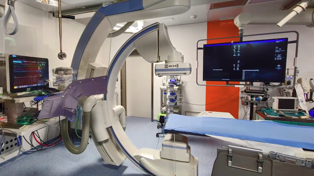 Tre nuove sale angiografiche nel Blocco operatorio A, Padiglione Deas