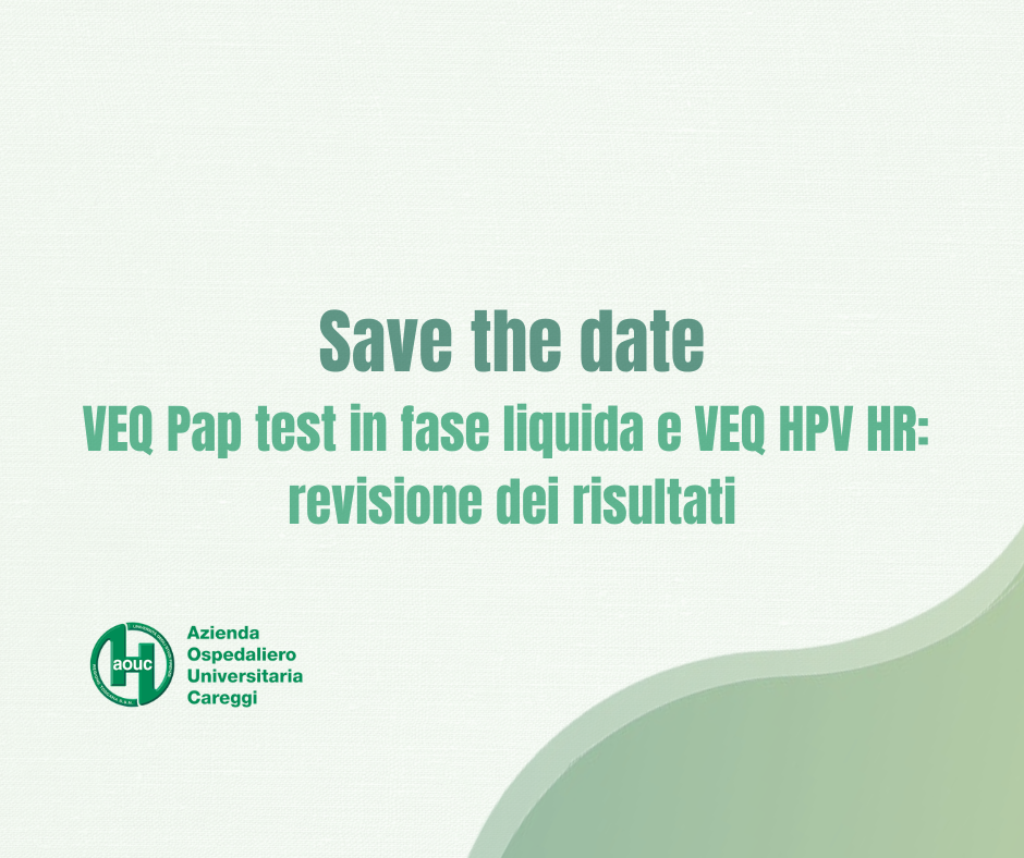 Save the date – VEQ Pap test in fase liquida e VEQ HPV HR: revisione dei risultati